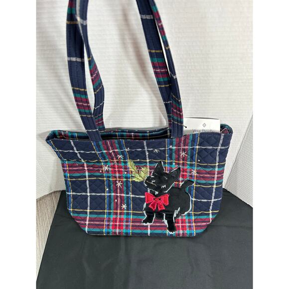 Vera Bradley Scottie Dog  Tartan Plaid Tote Holiday 2022 - Picture 1 of 7